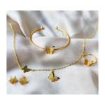 Luxury Butterfly Set – Necklace, Bracelet, Earrings & Ring