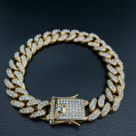Diamond Cut Cuban Wristband – Gold Edition | Giftlo Exclusive
