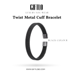 Cuban Wristband – Black Vintage Edition | Giftlo Exclusive