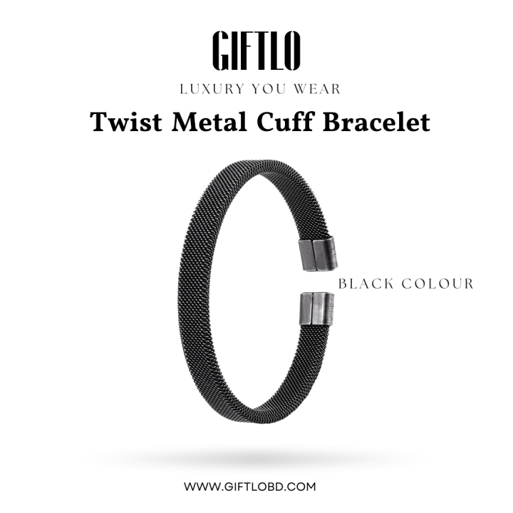 Cuban Wristband – Black Vintage Edition | Giftlo Exclusive
