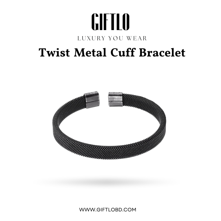 Cuban Wristband – Black Vintage Edition | Giftlo Exclusive