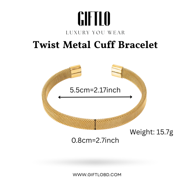 Cuban Wristband – Gold Vintage Edition | Giftlo Exclusive