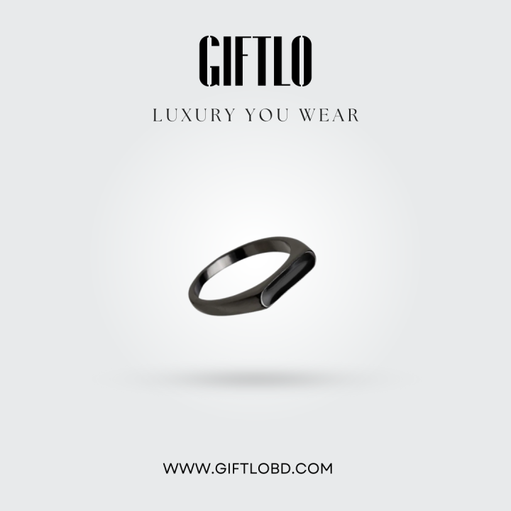 Eclipse Ring – Matte Black Edition | Giftlo Exclusive