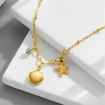 Ocean Style Zircon Necklace